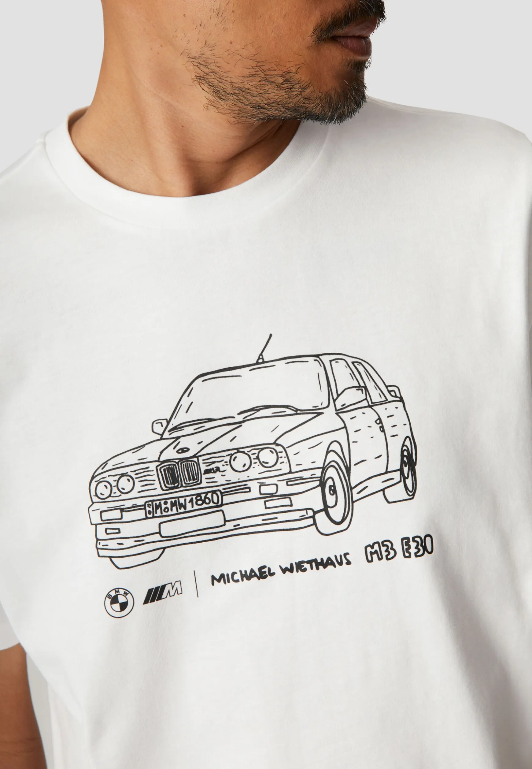 Clearance BMW Lifestyle BMW E30 MW T-Shirt white