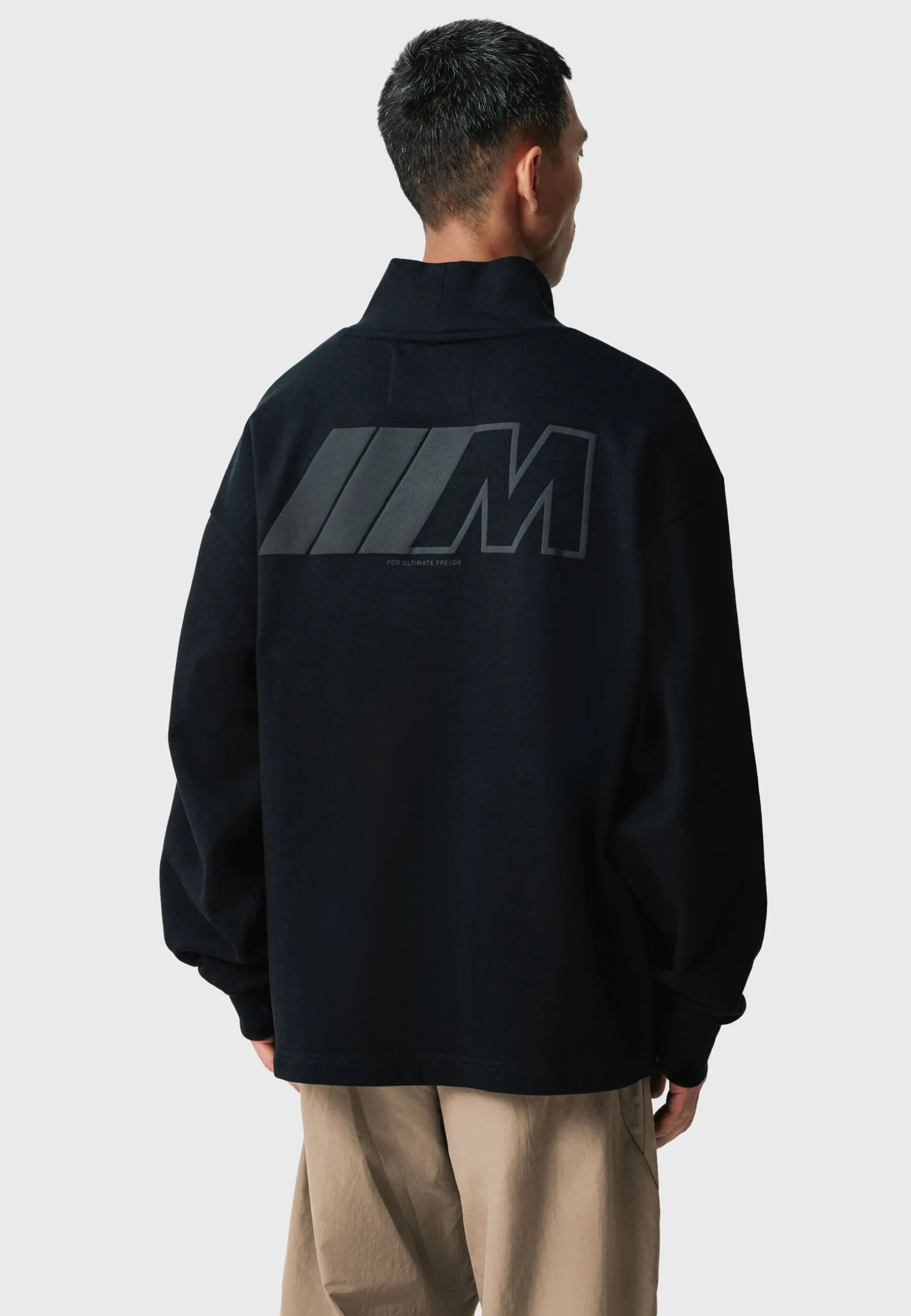 Hot BMW Lifestyle BMW M Hochgeschlossenes Rundhals-Sweatshirt black